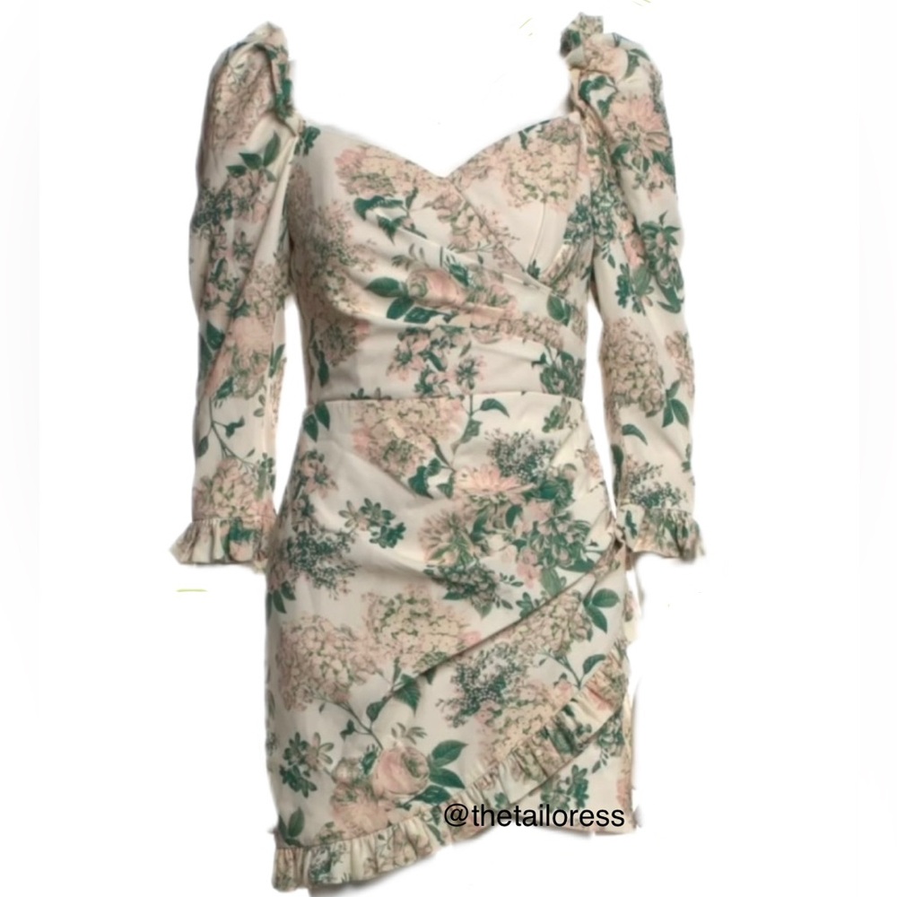 Iorane Vintage Garden Floral mini dress